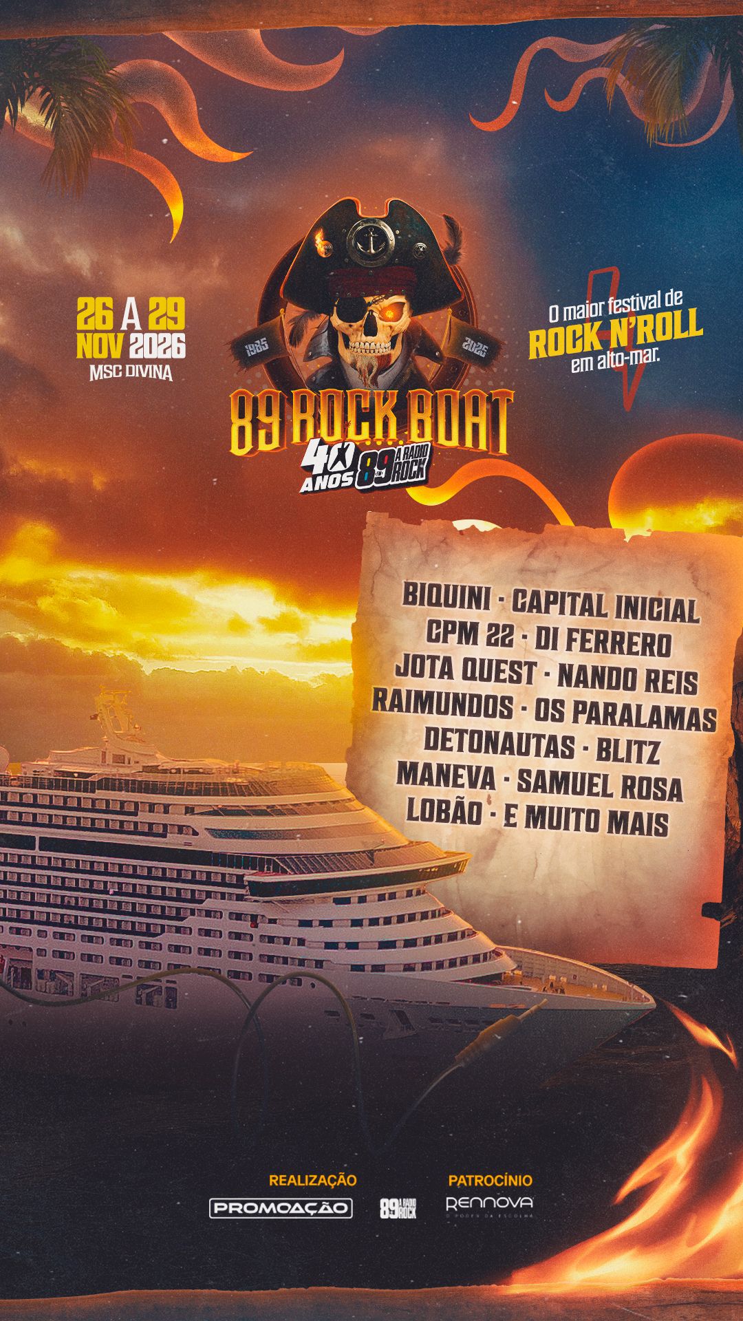 89 Rock Boat — 40 Anos Rádio Rock